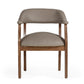 Modrest Canosa Modern Taupe Faux Leather Dining Chair