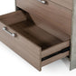 Nova Domus Boston - Modern Brown Oak & Brushed Stainless Steel Chest