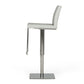 Modrest Folsum - Modern Light Grey & Brushed Stainless Steel Bar Stool