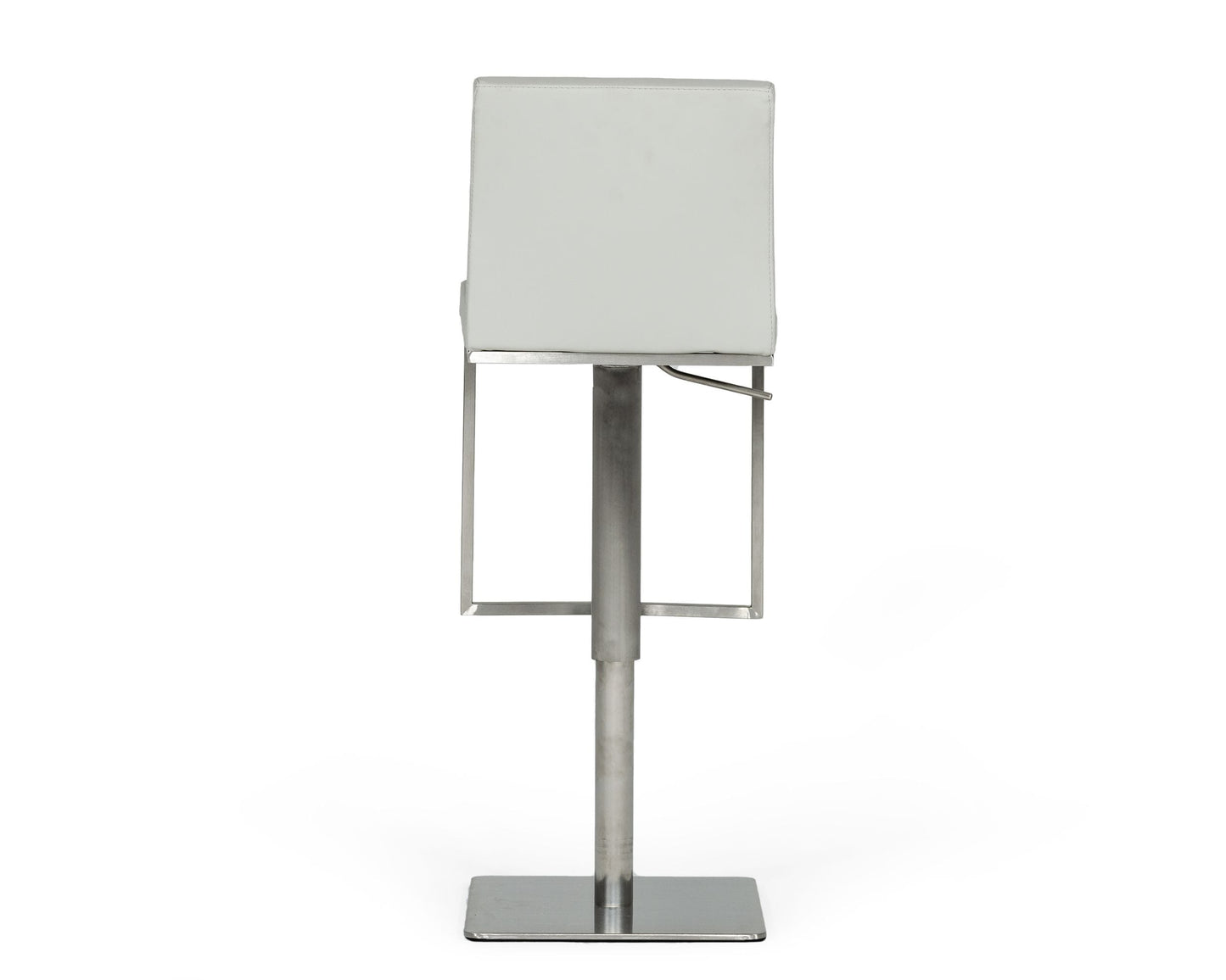 Modrest Folsum - Modern Light Grey & Brushed Stainless Steel Bar Stool