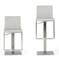 Modrest Folsum - Modern Light Grey & Brushed Stainless Steel Bar Stool