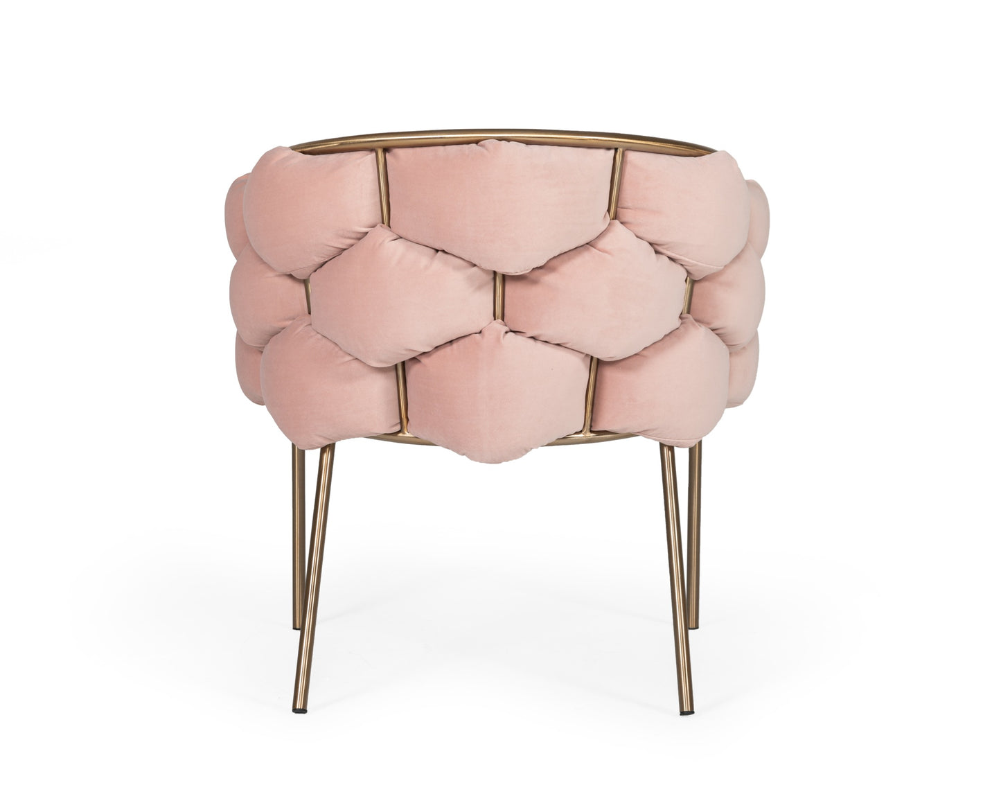 Modrest Debra - Modern Pink Fabric Dining Chair