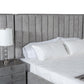 Modrest Buckley - Modern Grey & Black Stainless Steel Bed w/ Nightstands