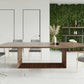 Modrest Channa - Modern Walnut Dining Table