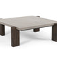 Modrest Milton - Dark Grey & Walnut Square Coffee Table