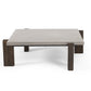 Modrest Milton - Dark Grey & Walnut Square Coffee Table