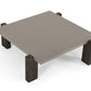 Modrest Milton - Dark Grey & Walnut Square Coffee Table