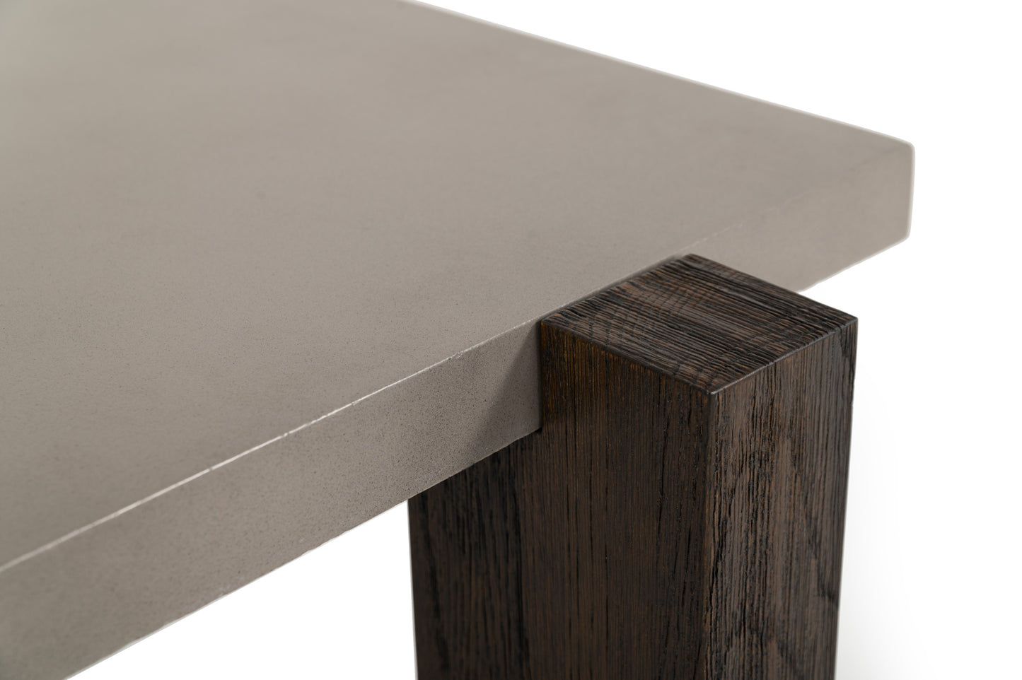 Modrest Milton - Dark Grey & Walnut Square Coffee Table