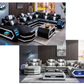 Modern Genuine Leather Sectional