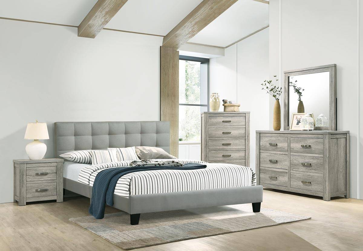 Grey Platform bedframe