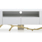 Modrest Legend Modern White & Gold TV Stand