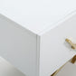 Modrest Legend - 87"-Wide Modern White Gold TV Stand
