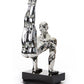 Modrest SZ0173 - Modern Silver Gymnast-B Sculpture