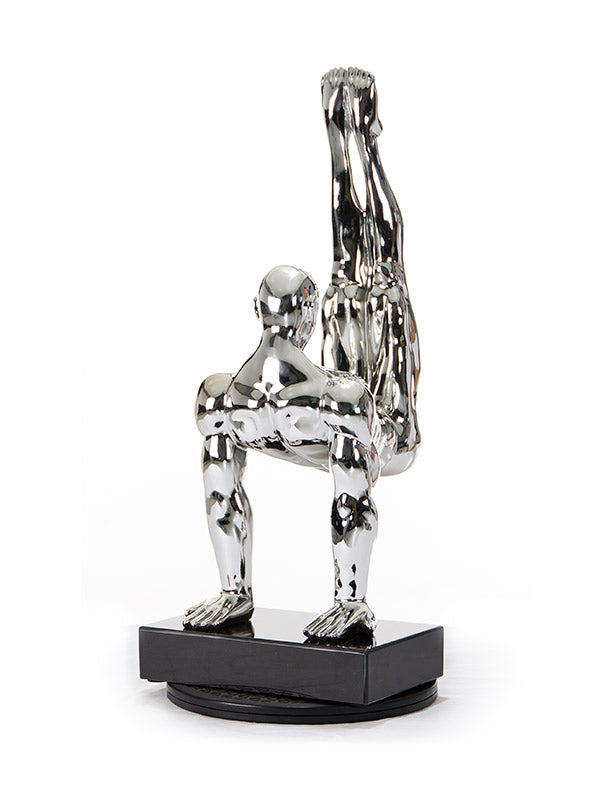 Modrest SZ0173 - Modern Silver Gymnast-B Sculpture