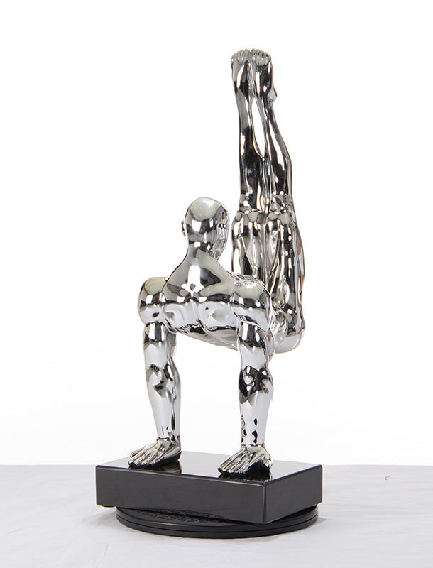 Modrest SZ0173 - Modern Silver Gymnast-B Sculpture