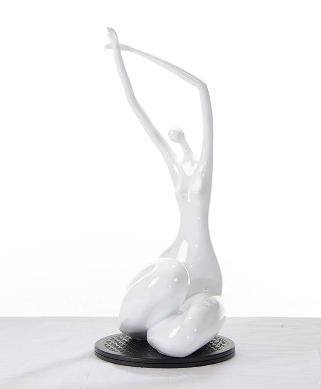 Modrest SZ0425 - Modern White Lass Sculpture