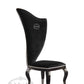 A&X Sovereign - Transitional Black Fabric Chair (Set of 2)