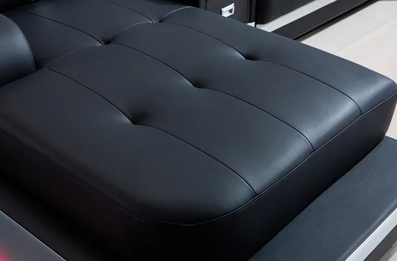 Modern Top Genuine Leather Sectional