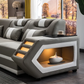 Modern Genuine Leather Sectional