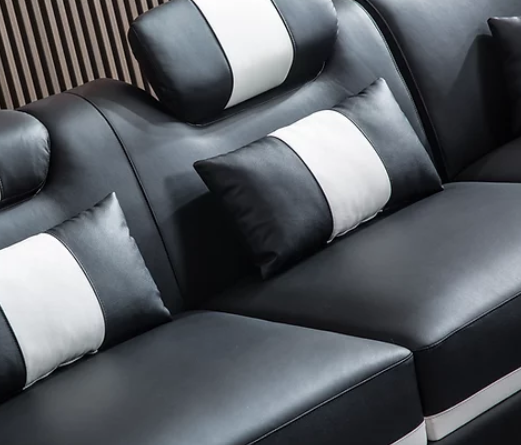 Modern Genuine Leather Sectional