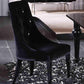 A&X Charlotte - Black Velour Dining Chair (Set of 2)