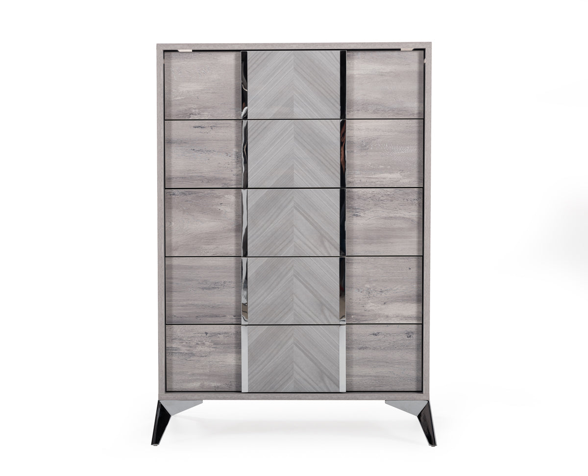 Nova Domus Alexa Italian Modern Grey Chest