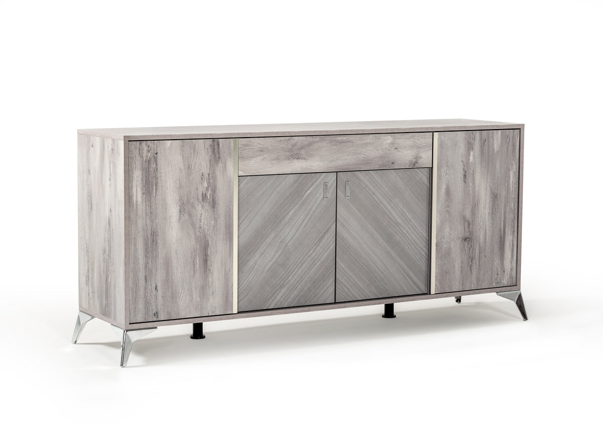 Nova Domus Alexa Italian Modern Grey Buffet