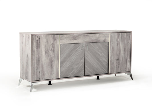 Nova Domus Alexa Italian Modern Grey Buffet