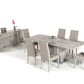 Nova Domus Alexa Italian Modern Grey Extendable Dining Table