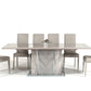 Nova Domus Alexa Italian Modern Grey Extendable Dining Table