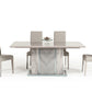 Nova Domus Alexa Italian Modern Grey Extendable Dining Table