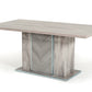Nova Domus Alexa Italian Modern Grey Extendable Dining Table