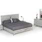 Nova Domus Alexa Italian Modern Grey Bed