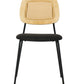Modern Alizee - Modern Rattan and Black Dining Chair Set of 2