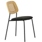 Modern Alizee - Modern Rattan and Black Dining Chair Set of 2
