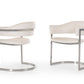 Modrest Allie Contemporary White Leatherette Dining Chair