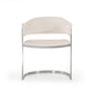 Modrest Allie Contemporary White Leatherette Dining Chair