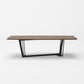 Modrest Gilroy - Modern Walnut and Black Dining Table