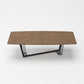 Modrest Gilroy - Modern Walnut and Black Dining Table