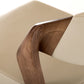 Modrest Arlo Mid-Century Beige & Walnut Dining Chair (Set of 2)