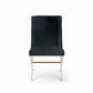 Modrest Alexia Modern Black & Rosegold Dining Chair