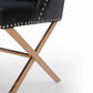 Modrest Alexia Modern Black & Rosegold Dining Chair