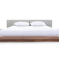 Modrest Opal Modern Walnut & Grey Platform Bed