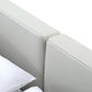Modrest Opal Modern Walnut & Grey Platform Bed