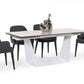 Modrest Baldwin - Modern White Ceramic Extendable Dining Table