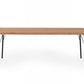 Modrest Barnum - Industrial Oak and Black Iron Live Edge Dining Table