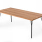 Modrest Barnum - Industrial Oak and Black Iron Live Edge Dining Table