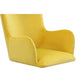 Modrest Barrett - Modern Yellow Velvet Dining Chair