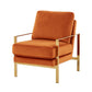 Divani Casa Bayside - Modern Orange Fabric Accent Chair