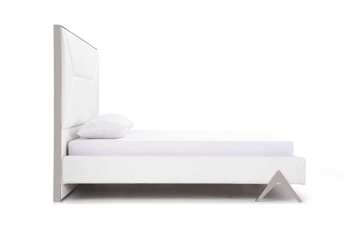 Modrest Candid Modern White Bed